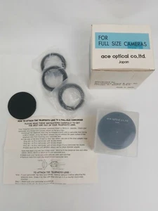 Vintage ACE OPTISCHES TELEOBJEKTIV FÜR CAMCORDER komplett mit 43 46 52mm Adaptern - Bild 1 von 7