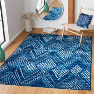 SAFAVIEH Amsterdam Collection AMS110N Navy / Aqua Rug - Picture 1 of 19