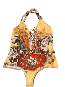 Agua Bendita Badeanzug M Pluma Buffalo Bills Wild West Sheriff Einteiler - Bild 1 von 4