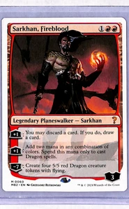 MTG Magic The Gathering MB2 Mystery Booster 2 White Border #60 Sarkhan Fireblood - Picture 1 of 2