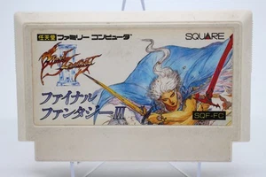 FINAL FANTASY Ⅲ Nintendo Famicom Cartrige Only 1990 SQF-FC Tested - Picture 1 of 8