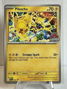 2025 Pokemon World Championships Pikachu Black Star Promo 225 - Bild 1 von 2