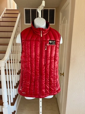 Big Agnes Men's Ways Gulch Vest Red Water Repellent Down Fill Zip Pockets M - Image 1 of 4