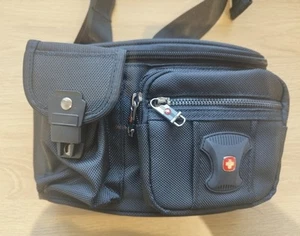 Wenger Swissgear Multifunctional Waterproof Waist Pouch Bag Black NEW - Picture 1 of 14