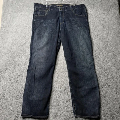 Pantalones rectos vintage Reverb Jeans para hombre 42 x 43 lavado oscuro Foto 1 de 4