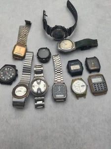 Lote de 12 relojes - Casio, Roamer, Swatch, Timex - Para reparación o repuestos - Imagen 1 de 24