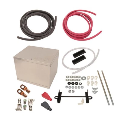 Kit de reubicación de batería de coche con caja de aluminio Taylor Foto 1 de 4