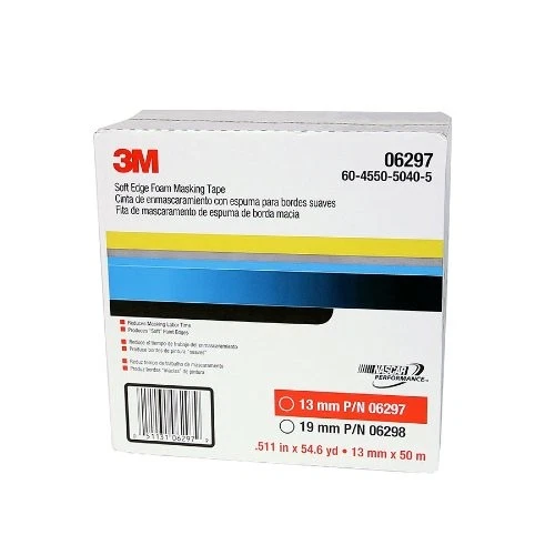 3m Soft Edge Foam Masking Tape, 09678, 1/2 In X 165 Ft [13 Mm X 50 M], 1 Roll Foto 1 de 1