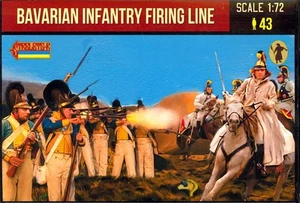 Strelets Models 1/72 BAVARIAN INFANTRY FIRING LINE Figure Set - Picture 1 of 3