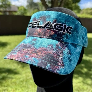 Pelagic Premium Visor Multicolor One Size Fits Most Adjust Strap Embroidery Logo - Picture 1 of 8