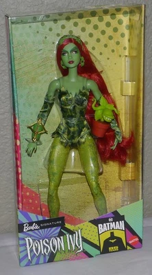 NEW Barbie Signature Poison Ivy Doll, Doll Stand & CoA DC Comics Batman 85 Years - Image 1 of 4
