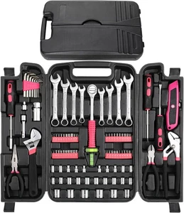 TLGREEN 95 Piezas Juego de Herramientas, Kit, Mecánica Portátil Rosa - Imagen 1 de 8
