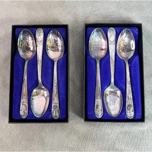 Wm. Rogers Collector Souvenir Spoons US Presidents Silver-Plated Lot of 6 - Picture 1 of 6