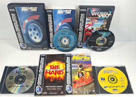 4 X Sega Saturn Games PAL - NFS, Die Hard, Karts, Virtual On - Read