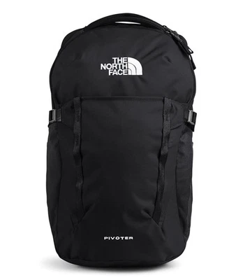 Mochila para computadora portátil The North Face pivotante diaria para mujer, TNF negra Foto 1 de 4