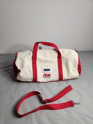 Bolso Bandolera de Lona de Colección Personalizada Vineyard Vines Rojo Blanco Usado en Excelente Condición Foto 1 de 4
