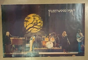 Fleetwood Mac Konzert Poster 22x34 um 1976 stark gebraucht original Markenlos selten! - Bild 1 von 24
