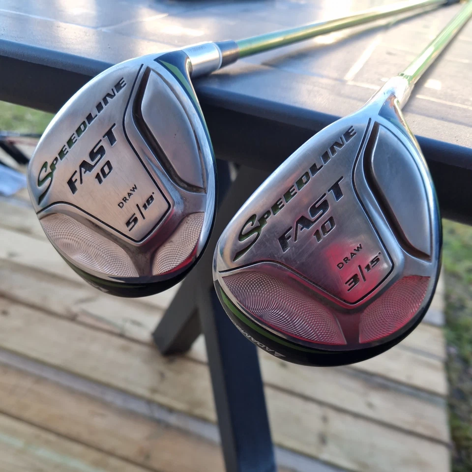 ADAMS SPEEDLINE FAST 10 FAIRWAY 3 & 5 WOOD SET WOODS WASABI REGULAR GRAPHITE RH - Image 1 of 4