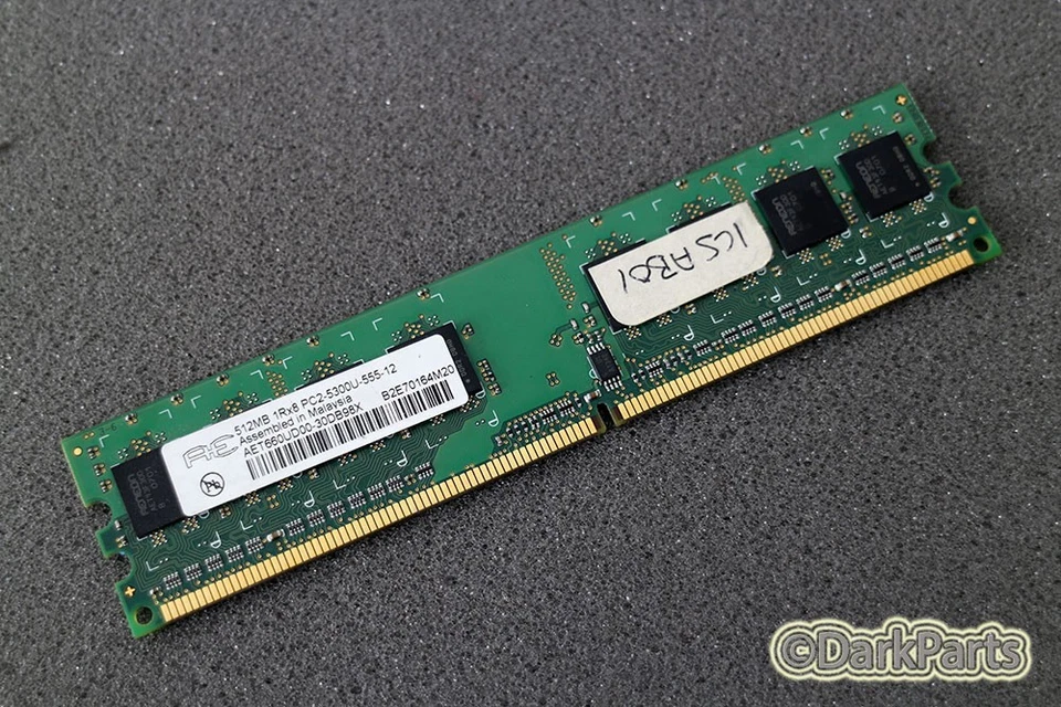 Aeneon AE AET660UD00-30DB98X PC2-5300U-555-12 512MB Memory RAM - Image 1 of 1