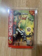Sega Genesis Earthworm Jim Cardboard Box (has Wear) Video Game Tested!