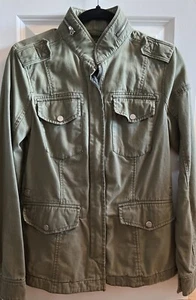 Abercrombie & Fitch Army Green Utility Cargo Jacket | Women's M - Picture 1 of 4