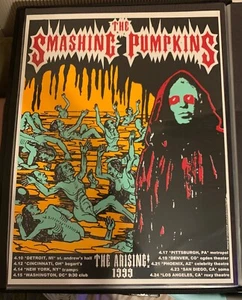 Smashing Pumpkins Arising 1999 Tour Poster Authentic / Rare - Flat Stored - MINT - Picture 1 of 4