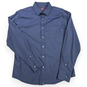 Untuckit Men's Tech Performance Button-Up Navy Shirt Quick Dry Size Large - Picture 1 of 5