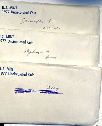 One (1) 1977 U.S. Mint Uncirculated Set In OGP Orig Gov’t Packaging Graffiti Cover