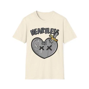 Heartless Graphic T-Shirt, Unisex Tee, Streetwear Fashion, Cool Gift, Casual - Picture 1 of 9