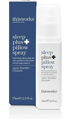 THIS WORKS Sleep Plus Pillow Spray 2.5oz / 75ml, NIB, Orig. $46 - Image 1 of 3