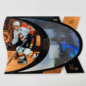 1997-98 Upper Deck SPx THEOREN FLEURY Bronze Die-Cut Parallel Card #6