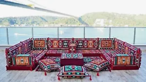 Premium Sofa Set, Floor Seating Sofa, Backrest Pillows, Moroccan Sofas, Sofa New - Picture 1 of 12
