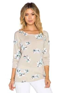JOIE Para Mujer Eloisa B Estampado Floral Tejido Suéter XS Breather Avena Mezcla de Lana - Imagen 1 de 12