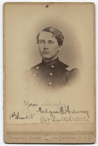 CABINET CARD CIVIL WAR ERA SOLDIER 1ST LT. COL.EDGAR ADAMS U.S. VOL. | eBay