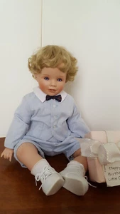 Porcelain Danbury Mint Little Gentleman Birthday Boy Susan Wakeen - Picture 1 of 7