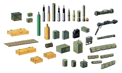 Modern Battle Accessories Plastic Kit 1:35 Model ITALERI - Immagine 1 di 1