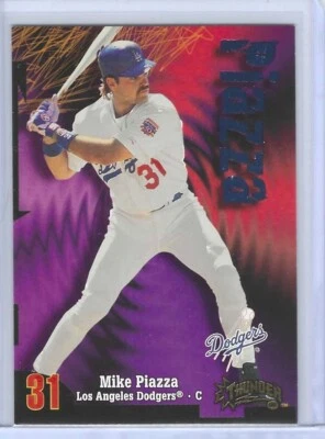 HOF  MIKE PIAZZA   1998  SKYBOX THUNDER   #200  DODGERS / FREE SHIP - Image 1 of 2