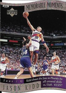 1997-98 Collector's Choice Memorable Moments #6 Jason Kidd Phoenix Suns HOF