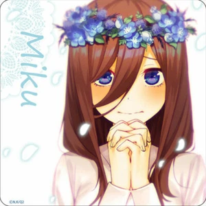 The Quintessential Quintuplets SS Rubber Mat Coaster Miku Nakano End Credit Pic - Picture 1 of 5