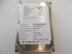 Seagate U9 HDD, 7200, 160 GB, 8,9cm (3,5 Inch), Ide, Fru 9W6024-266 , # Su- 260 - Picture 1 of 3
