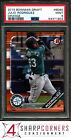 2019 BOWMAN DRAFT ORANGE #BD60 JULIO RODRIGUEZ RC #/25 PSA 9