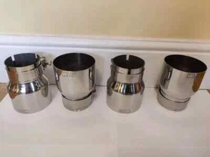 4 x Bmw Exhaust Tips Stainless Steel MP M2 M3 M4 M5 M6 F80 F82 F83 F87 F10 F06 - Picture 1 of 3