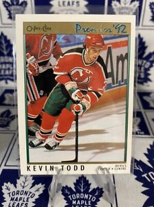 1991-92 O-Pee-Chee Premier Kevin Todd #22 Rookie RC