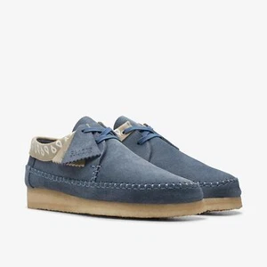 Zapatos para hombre Clarks Originals Weaver de gamuza azul marino talla UK 9G/43 - Imagen 1 de 7