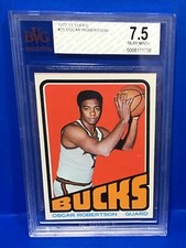 1972-73 Topps Oscar Robertson Basketball Card # 25 Beckett BVG 7.5 Near Mint+ 