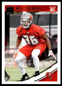 Donruss #371 2018 M.J. Stewart prueba de prensa rojo Tampa Bay Buccaneers - Imagen 1 de 2
