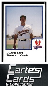 Duane Espy 1986 ProCards Phoenix Firebirds #NNO  San Francisco Giants Coach