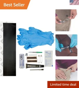 Aquaseal FD Soft Top Repair Kit for Jeep and Convertible Cars , Black, 7" x 10" - Picture 1 of 10