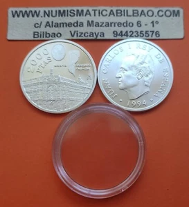 CAPSULA + 2000 PESETAS 1994 PLATA BANCO DE ESPAÑA KM.937 MONEDA SC 100% ORIGINAL - Foto 1 di 1