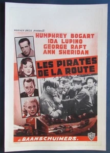 1950's Poster THEY DRIVE BY NIGHT H. Humphrey Bogart, George Raft, Ann Sheridan - Picture 1 of 4